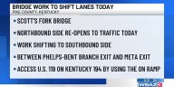 Bridge work to shift lanes Monday