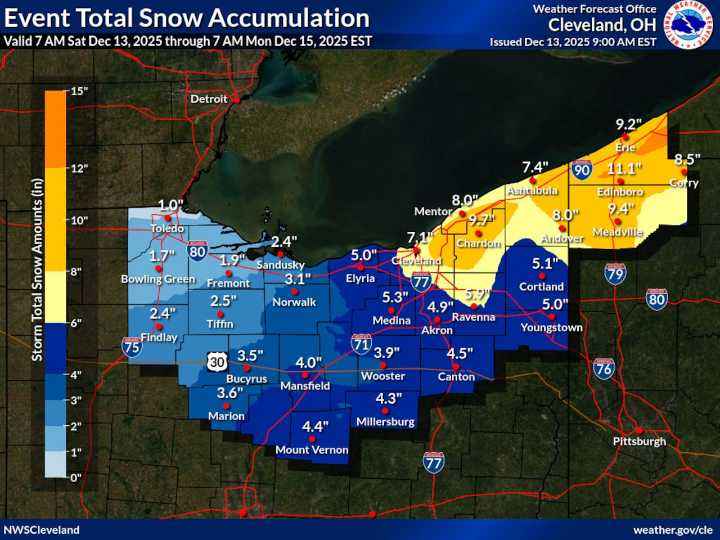 First the clipper, then lake-effect: See latest on one-two winter punch for NE Ohio’s weekend