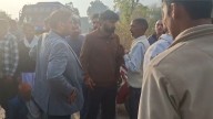 Minister Satish Sharma stops to help road accident Victim near Akhnoor