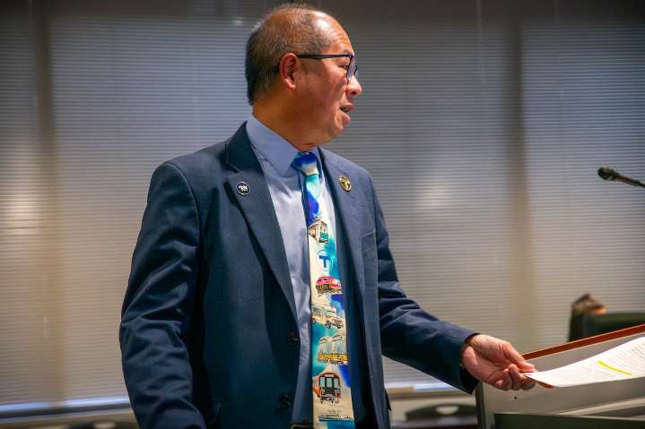 MBTA chief Phillip Eng wears Boston transit system on custom silk ties