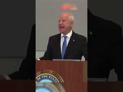 Tim Walz says folks are rolling past his house shouting the R