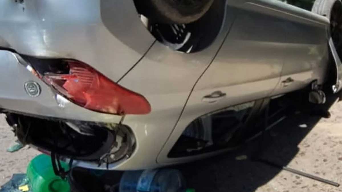 Choque múltiple y vuelco durante el fin de semana largo en Monte Grande