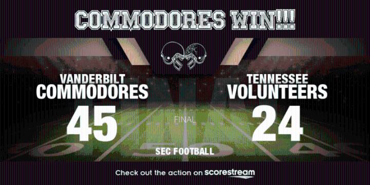 Vanderbilt Dominates Tennessee in Knoxville Upset