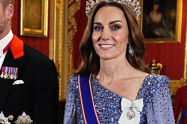 Kate sparkles in tiara designed by German-born Prince Albert for state banquet