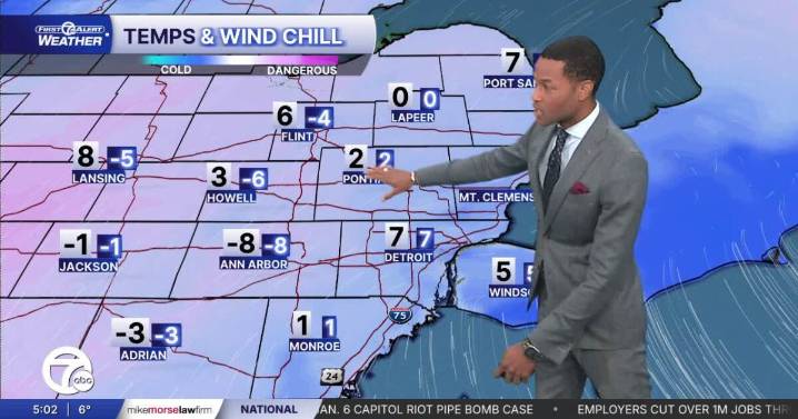 Metro Detroit Forecast: Frigid temperatures early Friday