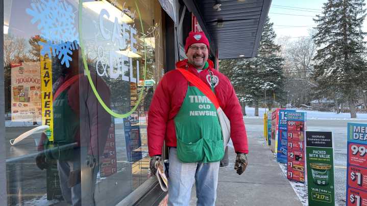 Meet some members of the Times Old Newsies collecting for the needy