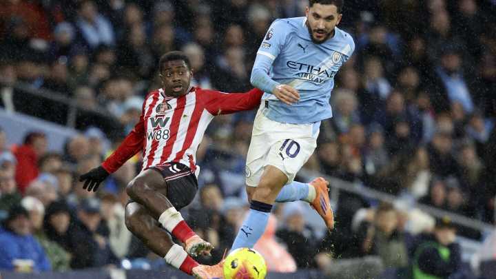 Rayan Cherki's rabona assist to Phil Foden lights up the Etihad Stadium as Man City cruise