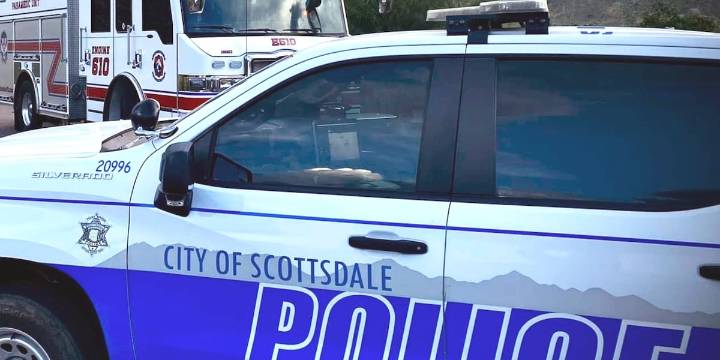 Major road closed, 3 hurt after truck crashes into wall in north Scottsdale