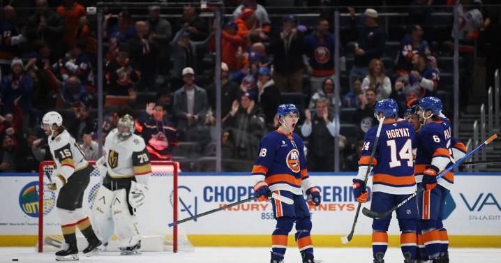 Emil Heineman scores in 4th round of shootout and Islanders beat Golden Knights 5