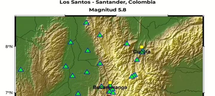 Sismo de 5,8 despertó a gran parte del país y generó alarma durante la madrugada de este miércoles en Colombia