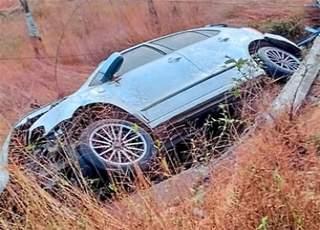 Udupi: Speeding car falls into drain; five youth escape with minor injuries
