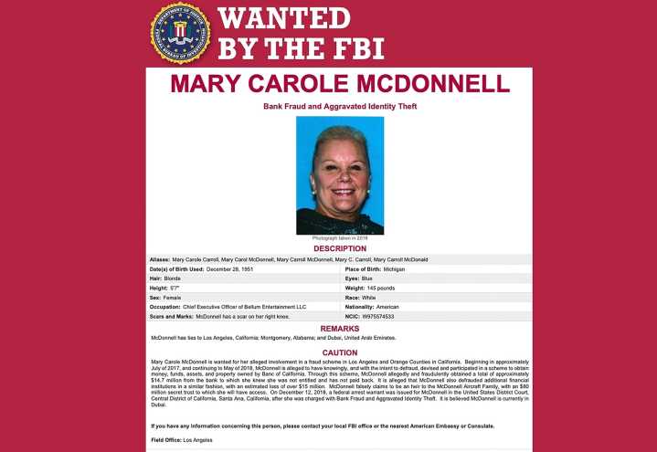 FBI adds true crime TV producer accused of posing as an heiress to most wanted list