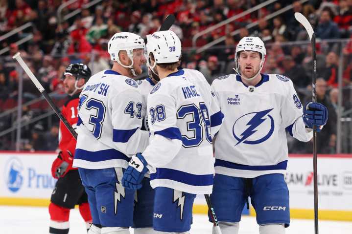 Lightning score early, often in rout of Devils - The Rink Live | Coverage of youth, junior, high school and college hockey