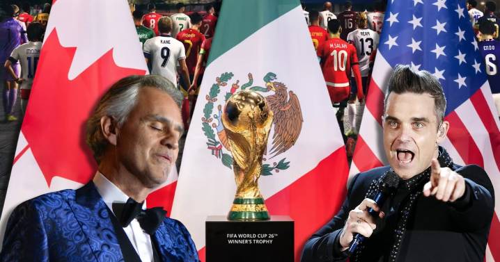 Sorteo del Mundial 2026 con Andrea Bocelli y Robbie Williams: ¿Qué artistas cantarán en el evento?
