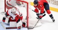 Hurricanes' Brandon Bussi becomes fastest goalie to reach 10 wins, denying Capitals in a shootout