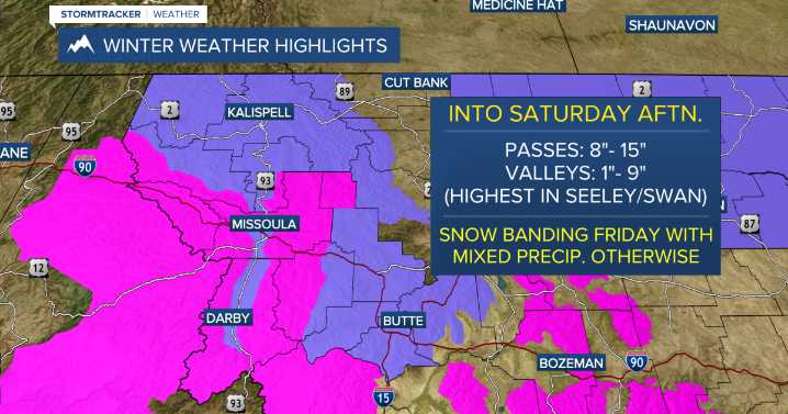 Weather Forecast: Heavy mountain snow & valley rain/snow continue