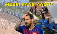 Watch: Chaos at Kolkata Salt Lake Stadium as Angry Messi Fans Vandalise Property After Match Cancellation