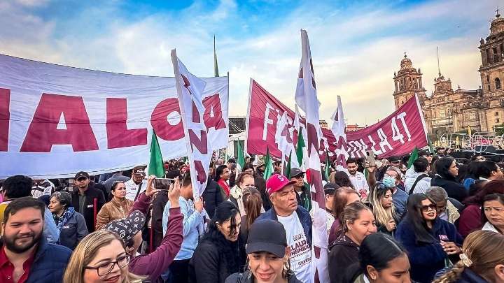 Gobierno de Sinaloa boletina viaje de simpatizantes de la 4T a la CDMX