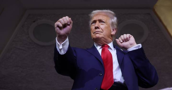 Trump grins and dances to YMCA at World Cup draw as fans fume 'game has officially gone'