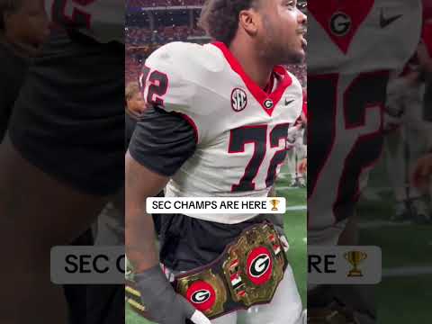 Georgia had to show out with the belt 👏