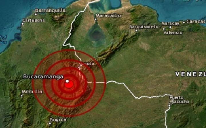 Sismo de 5,8 sacude a Colombia en la madrugada y despierta a millones