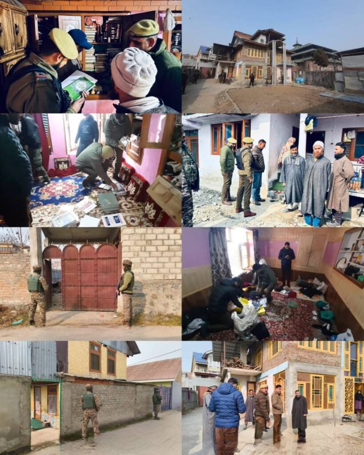 Tehreek-e-Hurriyat Under Scanner as Police Raid Homes of Three Individuals in North Kashmir’s Sopore