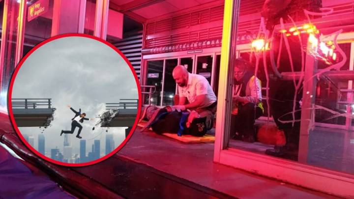 'Preferí caer que morir': víctima de asalto se arroja de un puente; termina con múltiples fracturas