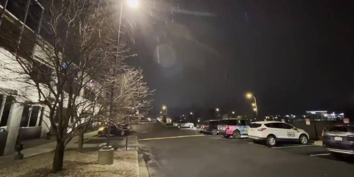 Snow falls outside KKTV