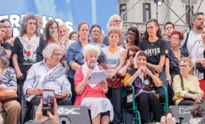 Estela de Carlotto: "Somos el país de la memoria, la verdad y la justicia”