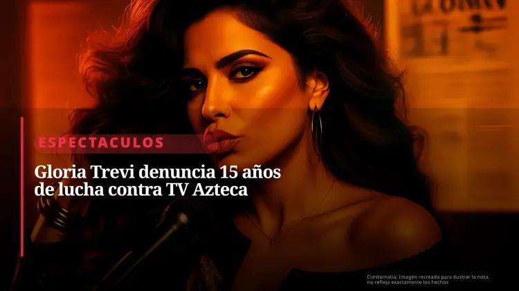 Gloria Trevi exige justicia tras 15 años de difamación por TV Azteca y Pati Chapoy