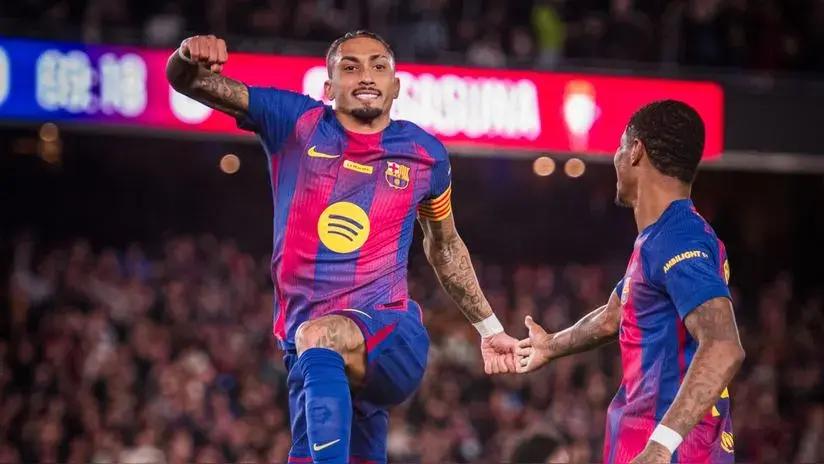 Raphinha se lució con doblete en la victoria de Barcelona ante Osasuna [VIDEO]