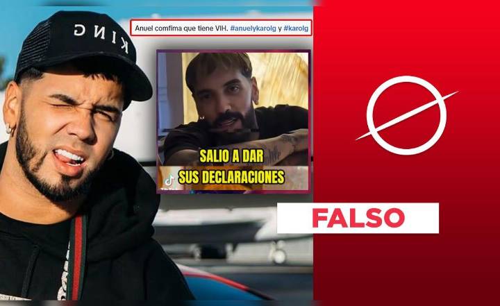 Este video no muestra a Anuel AA declarando que tiene VIH: es un montaje digital con IA