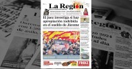 La portada de La Región de este lunes, 1 de diciembre