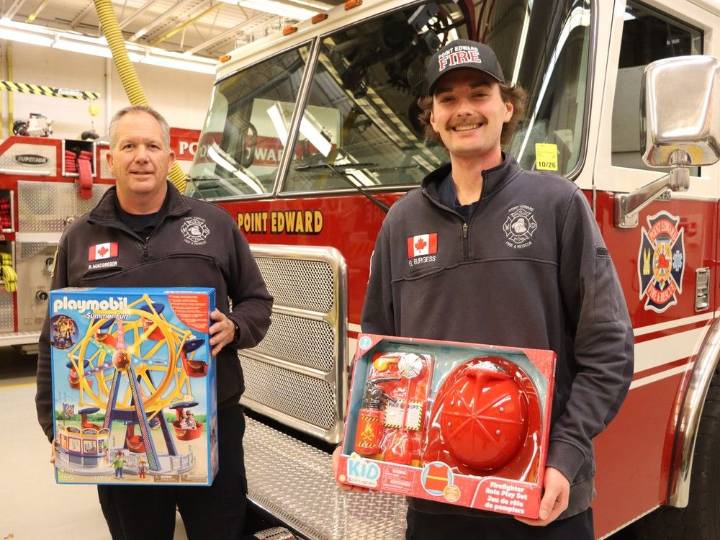 Point Edward firefighters toy drive helping four local agencies