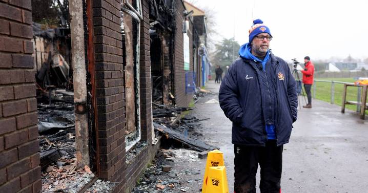 Pictures show devastating scale of damage after major fire hits Welsh rugby club