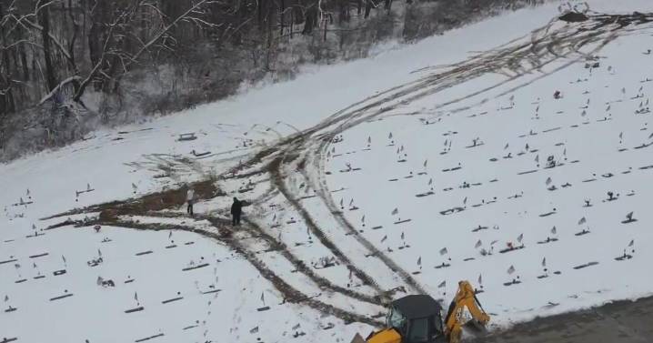People upset after crews drove heavy machinery over headstones and graves at Fayette County cemetery