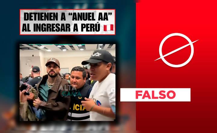 Policías de migraciones no detuvieron a Anuel AA en el Aeropuerto Jorge Chávez: foto fue editada con IA