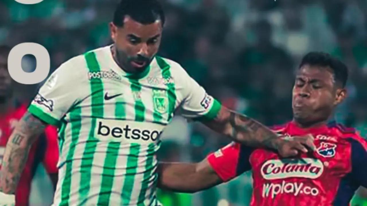 Nacional no pudo con Washington Aguerre: 0-0 con Medellín en la ida de la final de Copa BetPlay