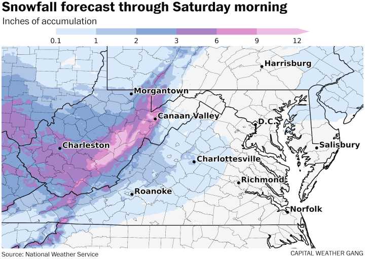 CWG Live: After Wednesday’s brief respite, trending colder with light snow chances