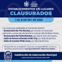 Clausura Gobernación Municipal seis negocios en semana del 1 al 8 de diciembre