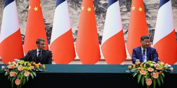 Macron instó a Xi Jinping a que utilice la influencia de China para impulsar un alto el fuego entre Rusia y Ucrania