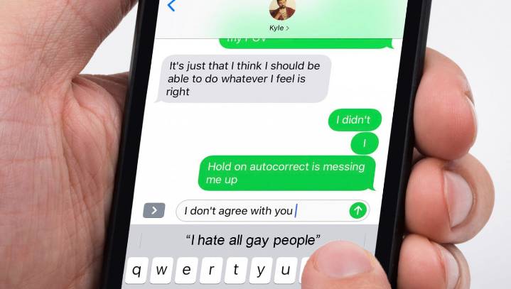 Iphone Update: 'I Don't Agree With You' Now Autocorrects To 'I Hate All Gay People'
