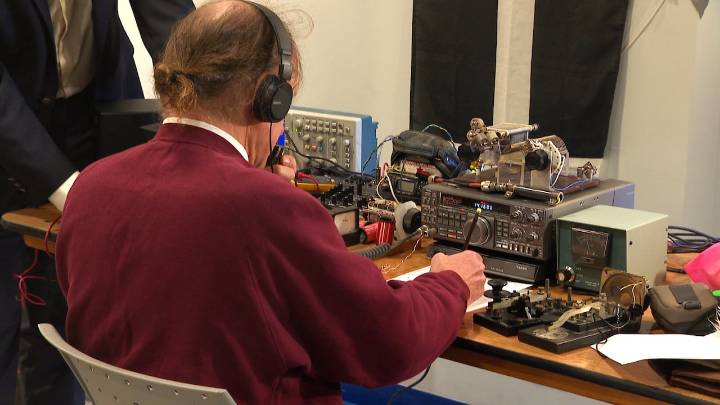 How do you celebrate Marconi's first radio message across the Atlantic? You send another