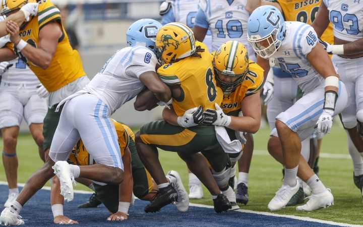 Beau Johnson's debut season at left tackle has been a smashing success for the Bison