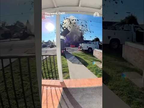 Gas line explosion demolishes California house, injures 6