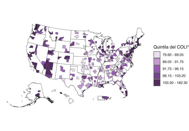 Boricuas se concentran en ciudades con costos de vida superiores a la isla