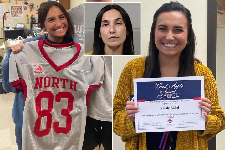 Kansas teacher Nikki Baird accused of having sex with student in back seat of her Jeep