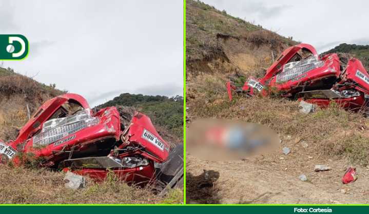 Conductor de volqueta falleció después de rodar por una pendiente en zona rural de Abejorral