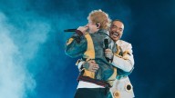 Ed Sheeran y Nicky Jam, los artistas que conquistaron al público como invitados al concierto de J Balvin en Bogotá