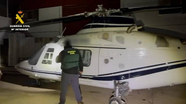 Desarticulada una banda que introducía hachís en España en helicóptero desde Marruecos